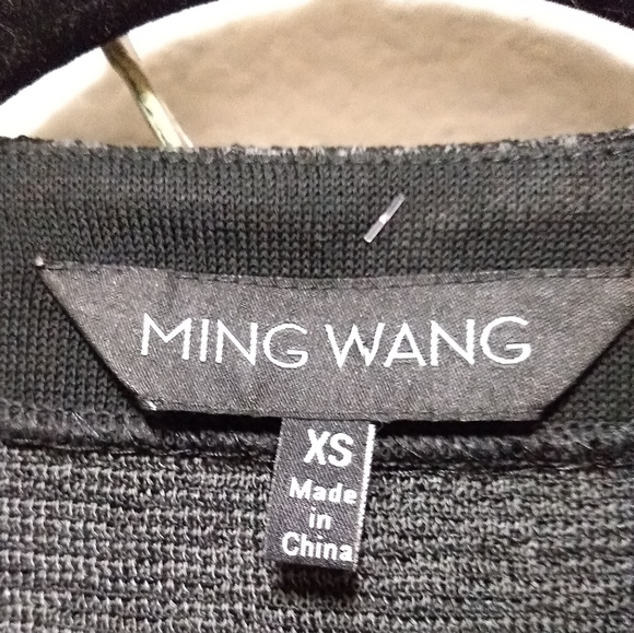 MING WANG knit print leather-like ribbon braid NWT jacket, XS - Picture 8 of 15